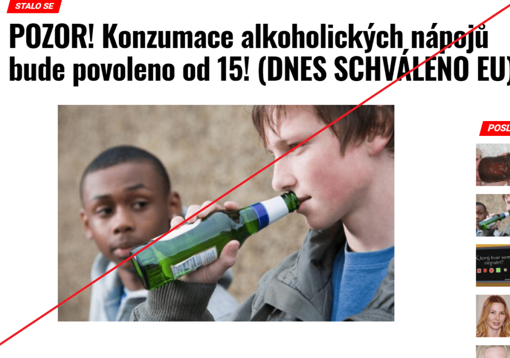 alkohol Jak odhalit fake news